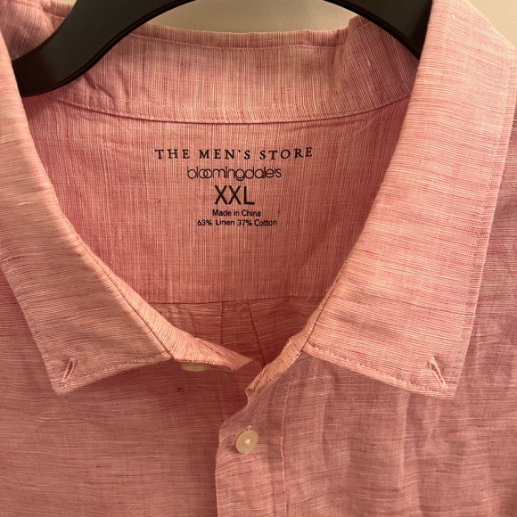 The Men’s Store Bloomingdale’s Pink Botton Down Shirt - Picture 3 of 7